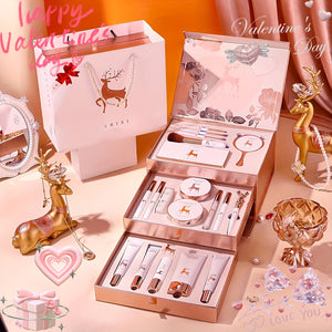 20pcs Luxurious Deer-Themed Makeup & Skincare Set