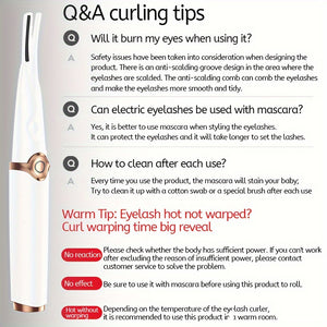 Clip-Type Heated Eyelash Curler