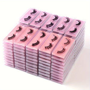 100 Pairs Of False Eyelashes, Multi-style Mixed Lengths