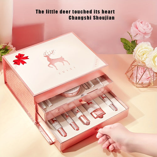 20pcs Luxurious Deer-Themed Makeup & Skincare Set