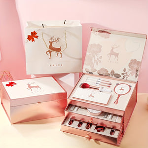 20pcs Luxurious Deer-Themed Makeup & Skincare Set