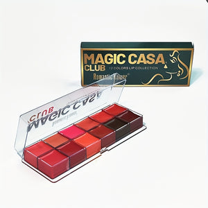 12 color moisturizing and long-lasting matte lipstick palette