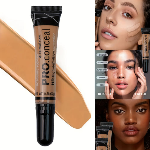 3-Color Matte Liquid Concealer Set - Lightweight, Sweatproof & Fade-Free