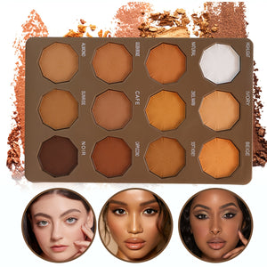 Professional Powder Palette Suitable for All Skin Types