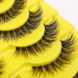 10 Pairs of Curled And Thick False Eyelashes, Light And Fluffy Eyelashes