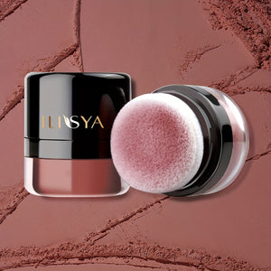 ILISYA Frostbite Red Blush Powder - Lightweight, Waterproof, Matte Finish for Deep Skin Tones