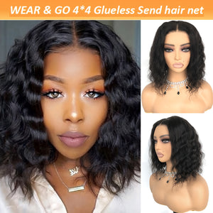 Transparent Lace Front Wig, 13*4 Glueless Body Wave Human Hair, Pre Plucked Sports Style, 180% Density, 30.48 cm Brazilian Wavy Wig